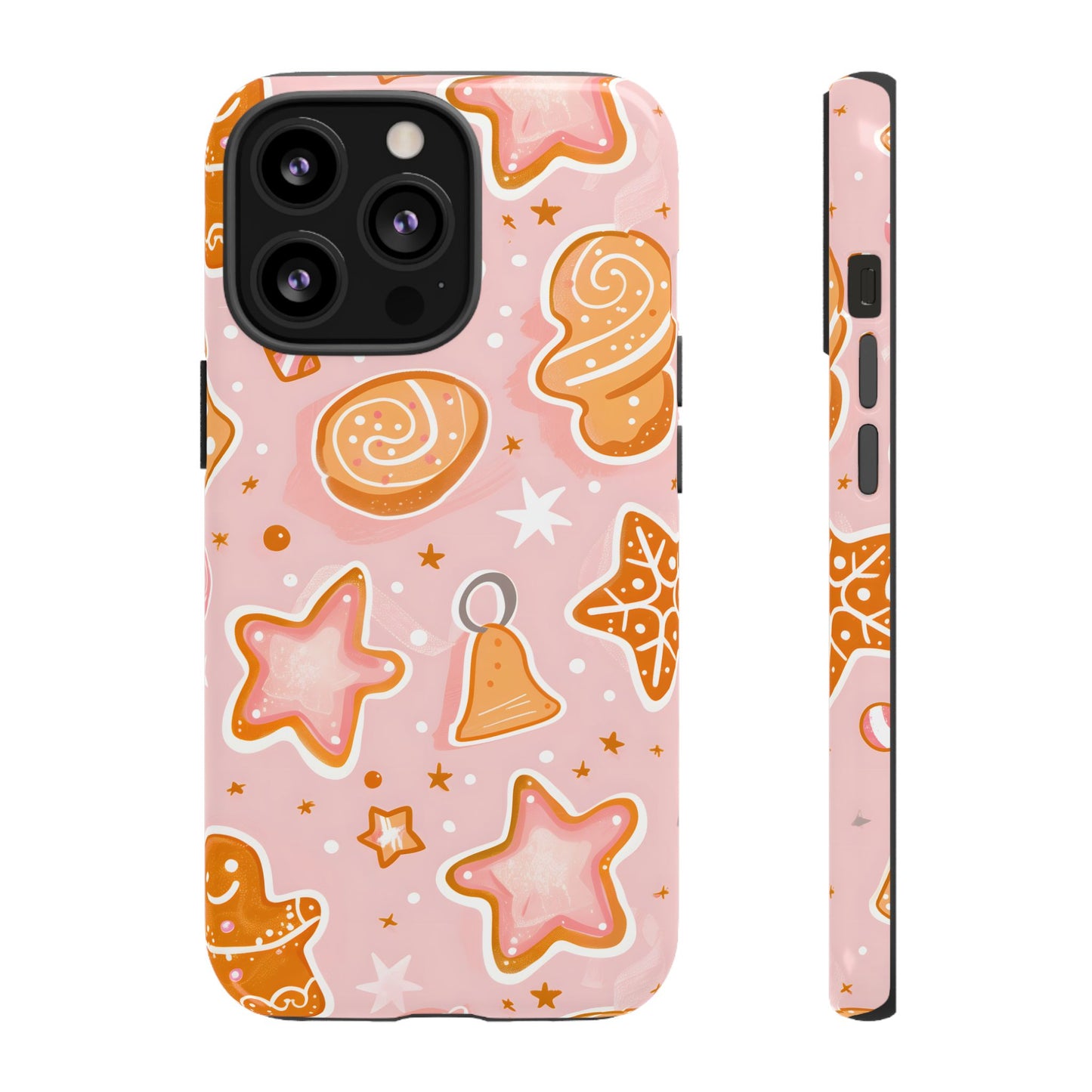 Gingerbread Sweet Stars – Tough Glossy iPhone Case