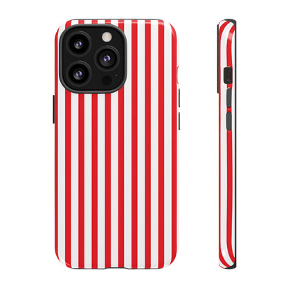 Candy Cane Stripes – Tough Glossy iPhone Case