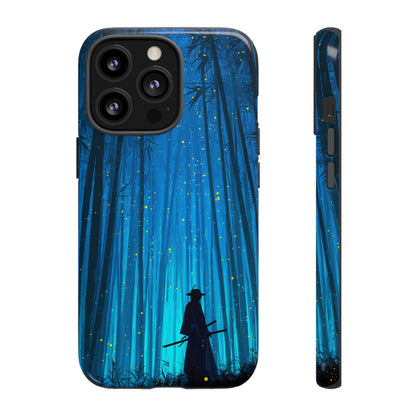 Shadowed Bamboo Sentinel – Tough Glossy iPhone Case