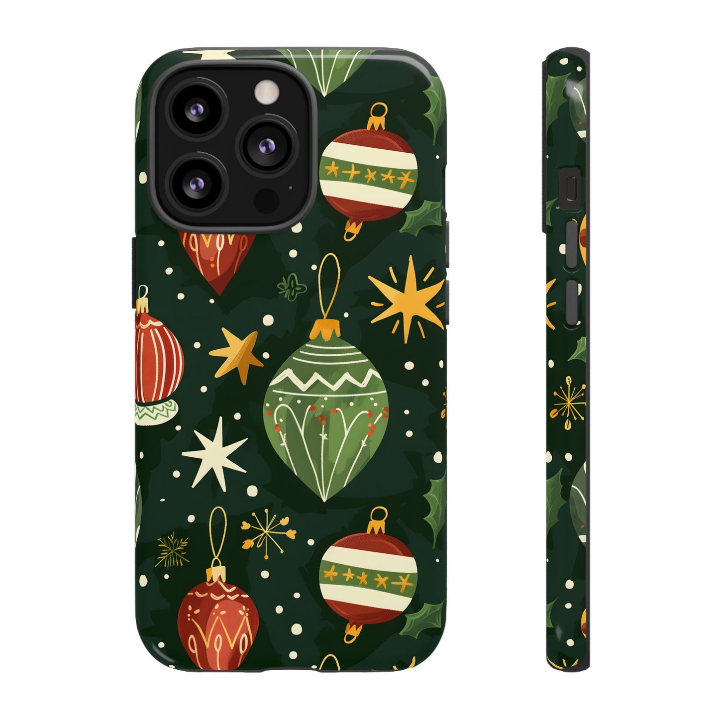 Evergreen Ornament Magic – Tough Glossy iPhone Case