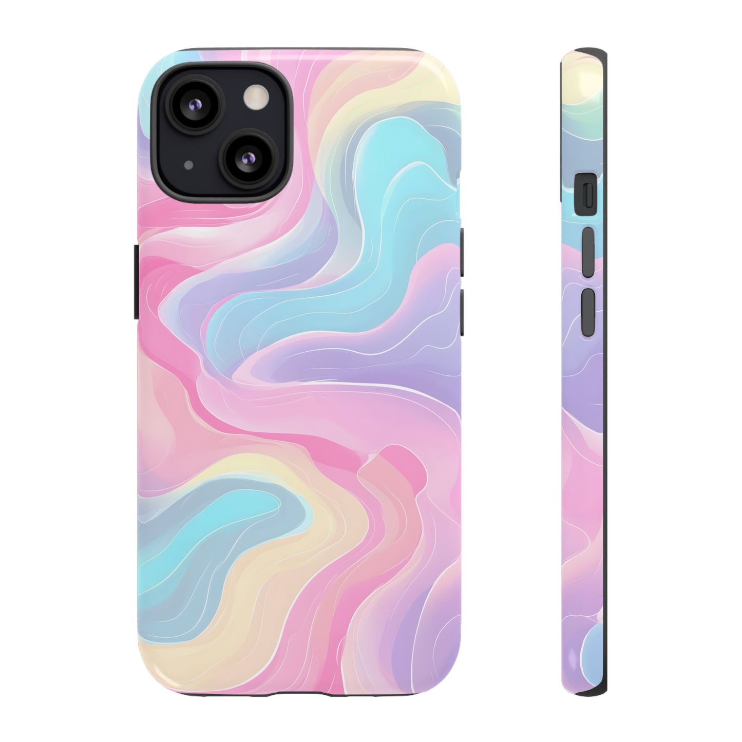 Pastel Mirage – Tough Glossy iPhone Case