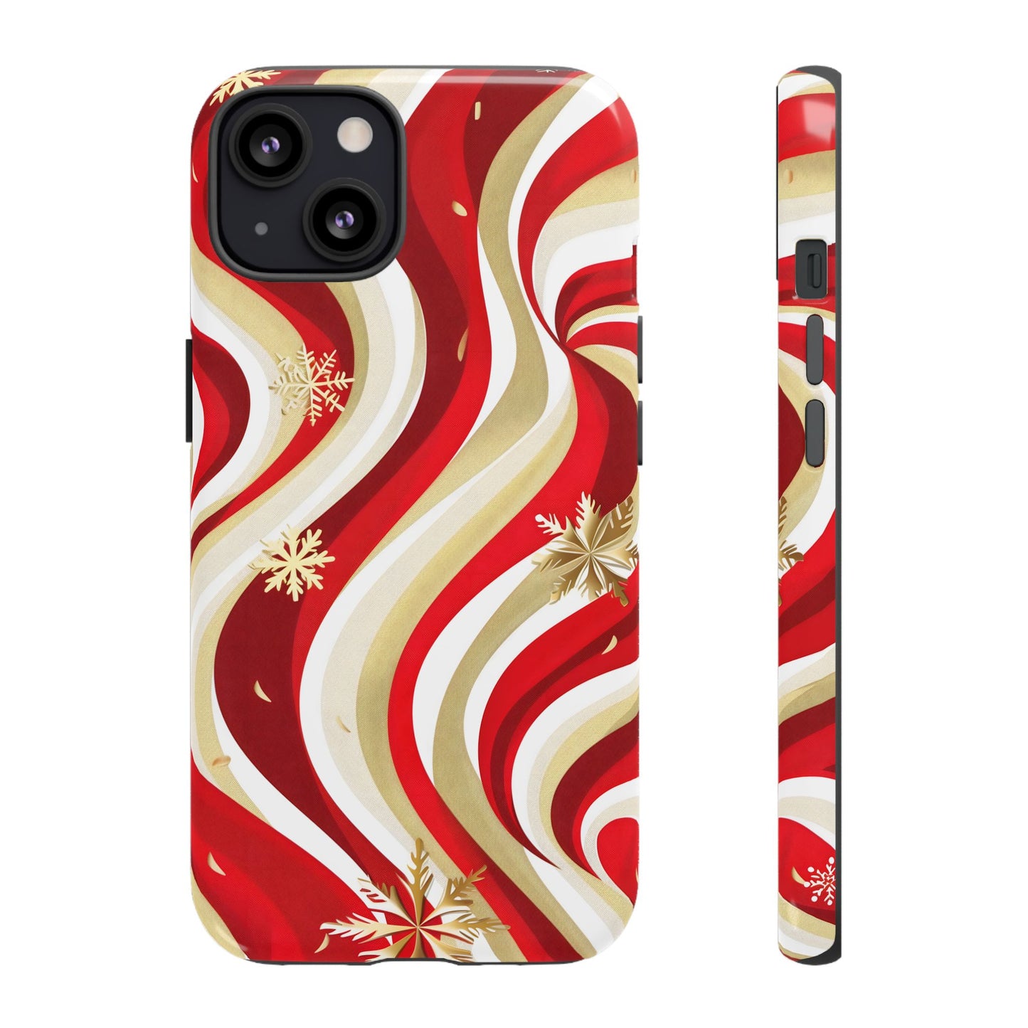 Peppermint Waves – Tough Glossy iPhone Case