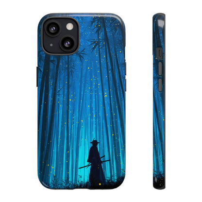 Shadowed Bamboo Sentinel – Tough Glossy iPhone Case