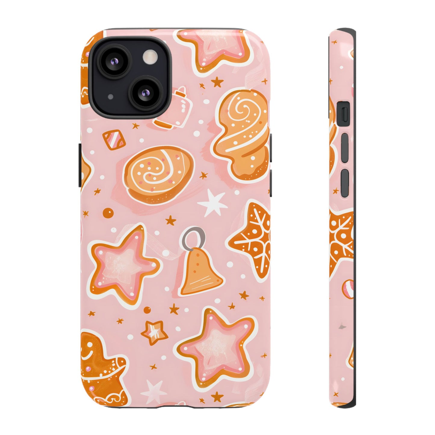 Gingerbread Sweet Stars – Tough Glossy iPhone Case