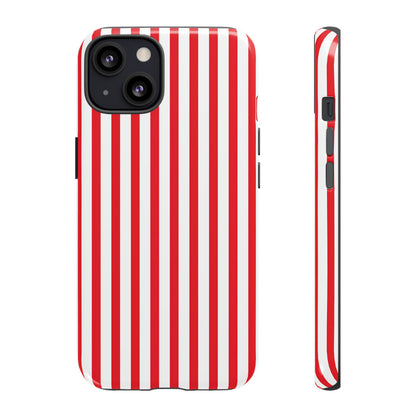 Candy Cane Stripes – Tough Glossy iPhone Case
