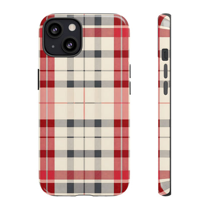 Winter Tartan Classic – Tough Glossy iPhone Case
