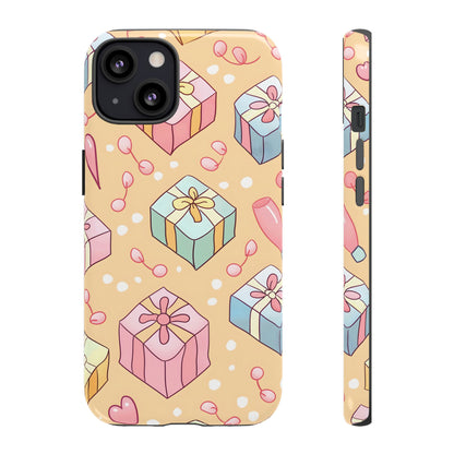 Pastel Gift Delight – Tough Glossy iPhone Case