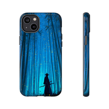 Shadowed Bamboo Sentinel – Tough Glossy iPhone Case
