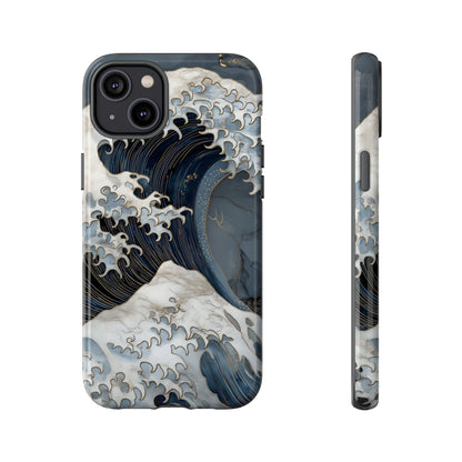 Golden Wave – Tough Glossy iPhone Case