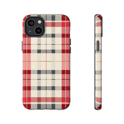 Winter Tartan Classic – Tough Glossy iPhone Case