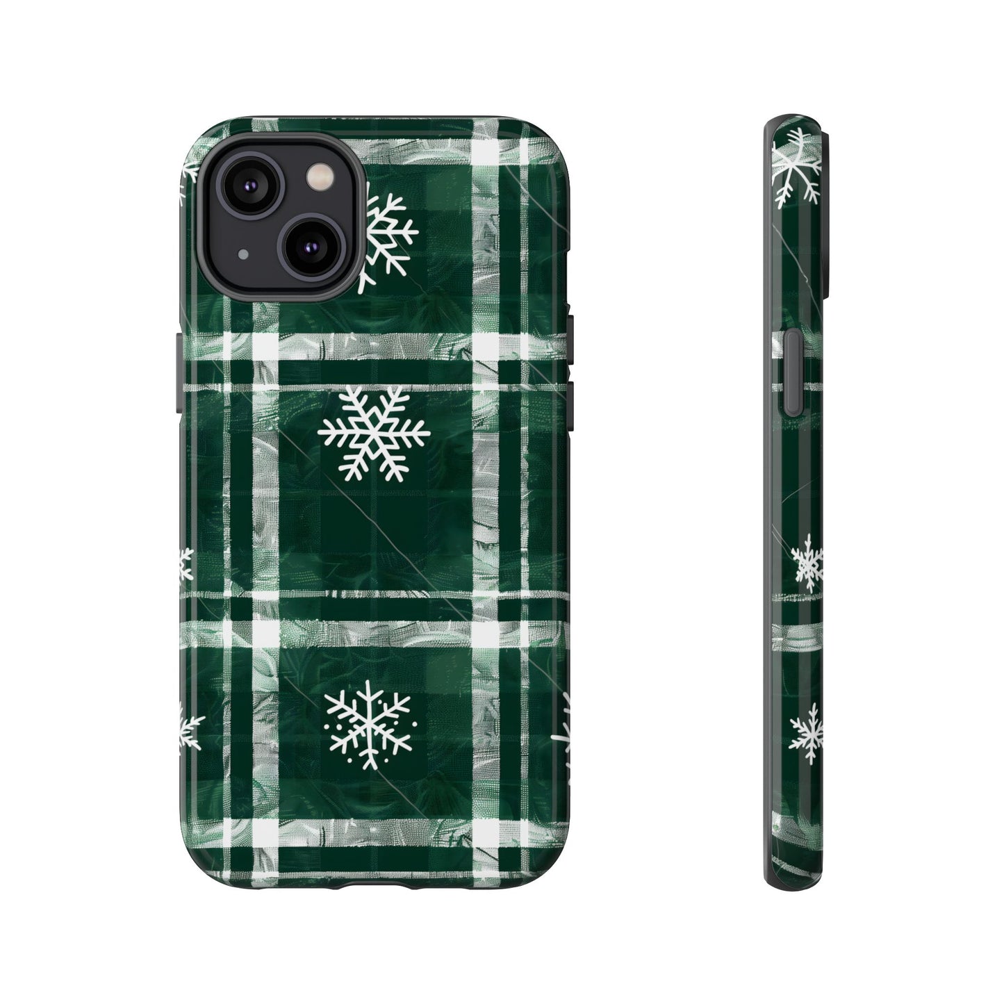 Frosted Tartan – Tough Glossy iPhone Case