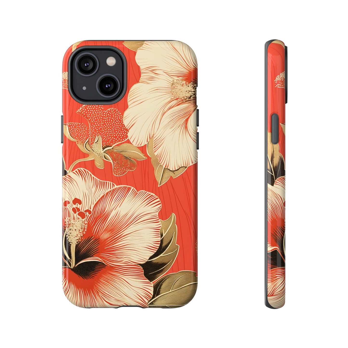 Golden Hibiscus – Tough Glossy iPhone Case