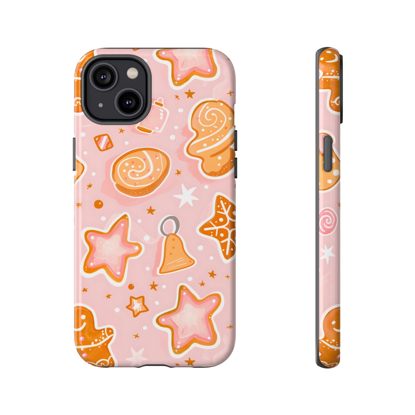 Gingerbread Sweet Stars – Tough Glossy iPhone Case