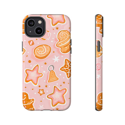 Gingerbread Sweet Stars – Tough Glossy iPhone Case