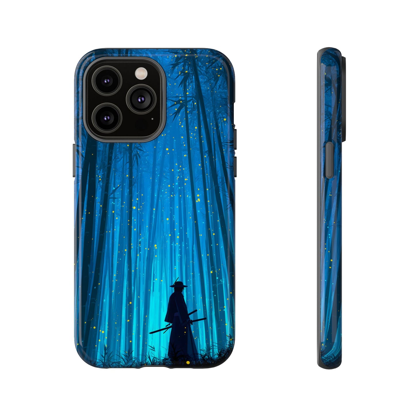 Shadowed Bamboo Sentinel – Tough Glossy iPhone Case