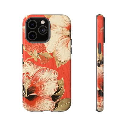 Golden Hibiscus – Tough Glossy iPhone Case
