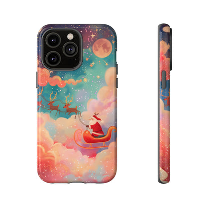 Starlit Santa Sky – Tough Glossy iPhone Case