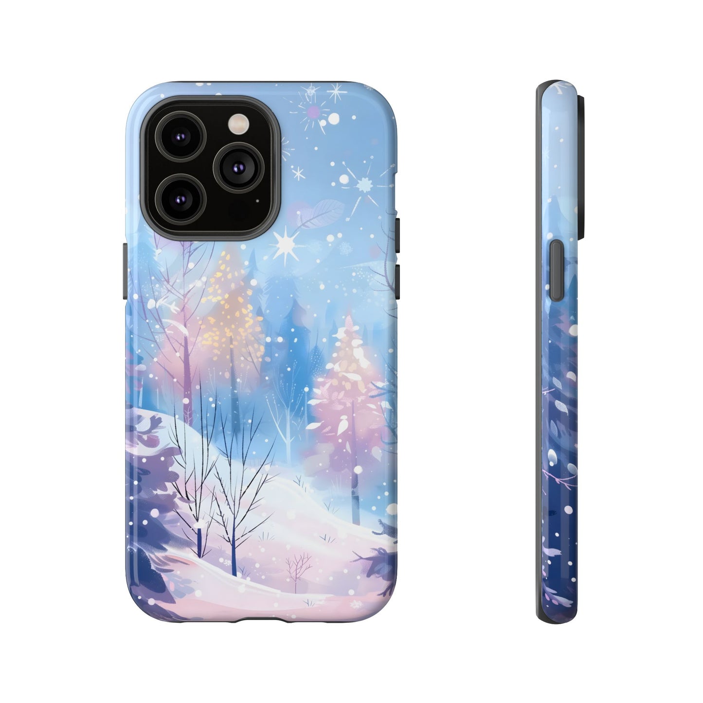 Frosted Winter Forest – Tough Glossy iPhone Case