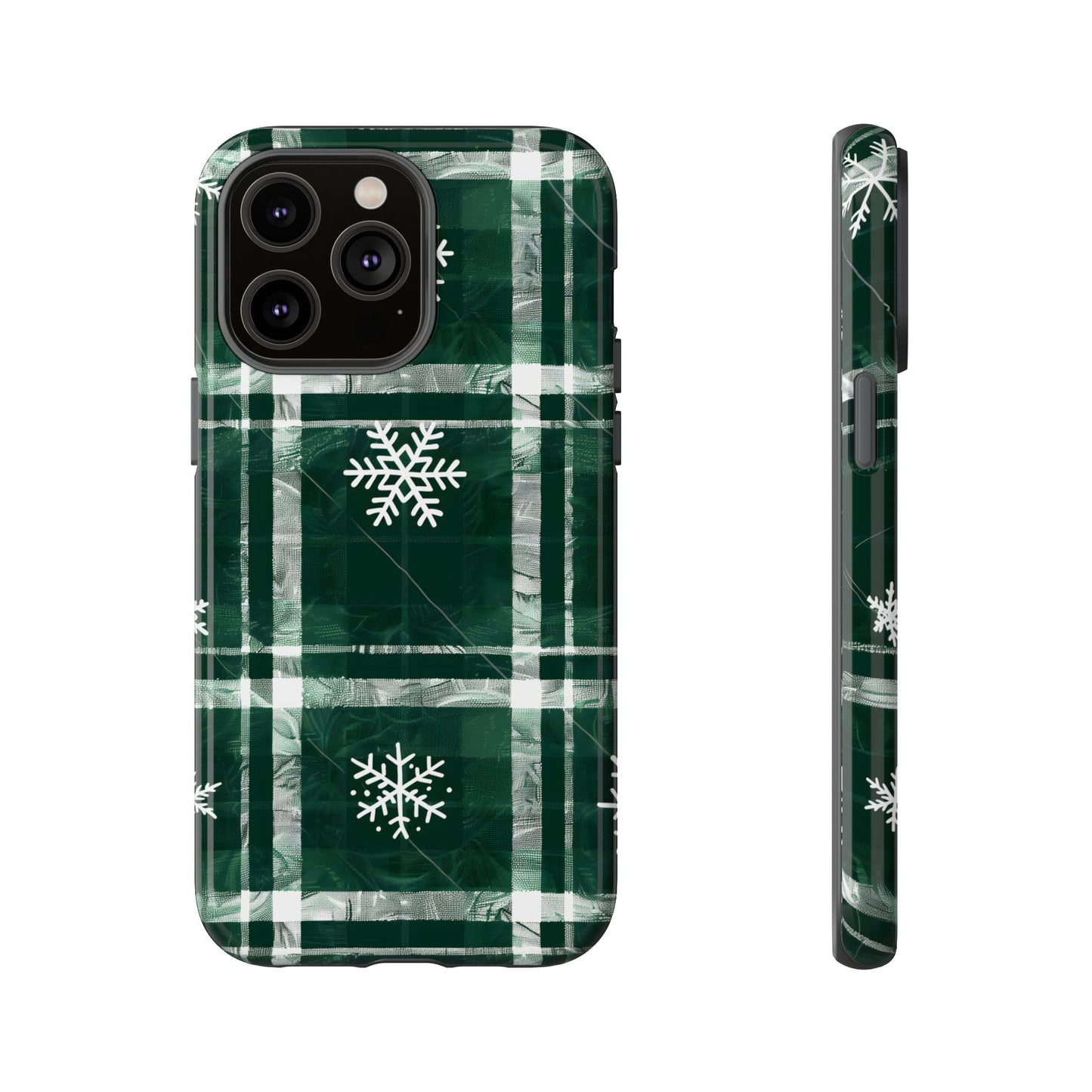 Frosted Tartan – Tough Glossy iPhone Case