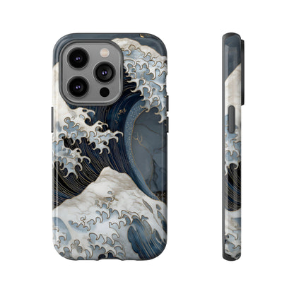 Golden Wave – Tough Glossy iPhone Case