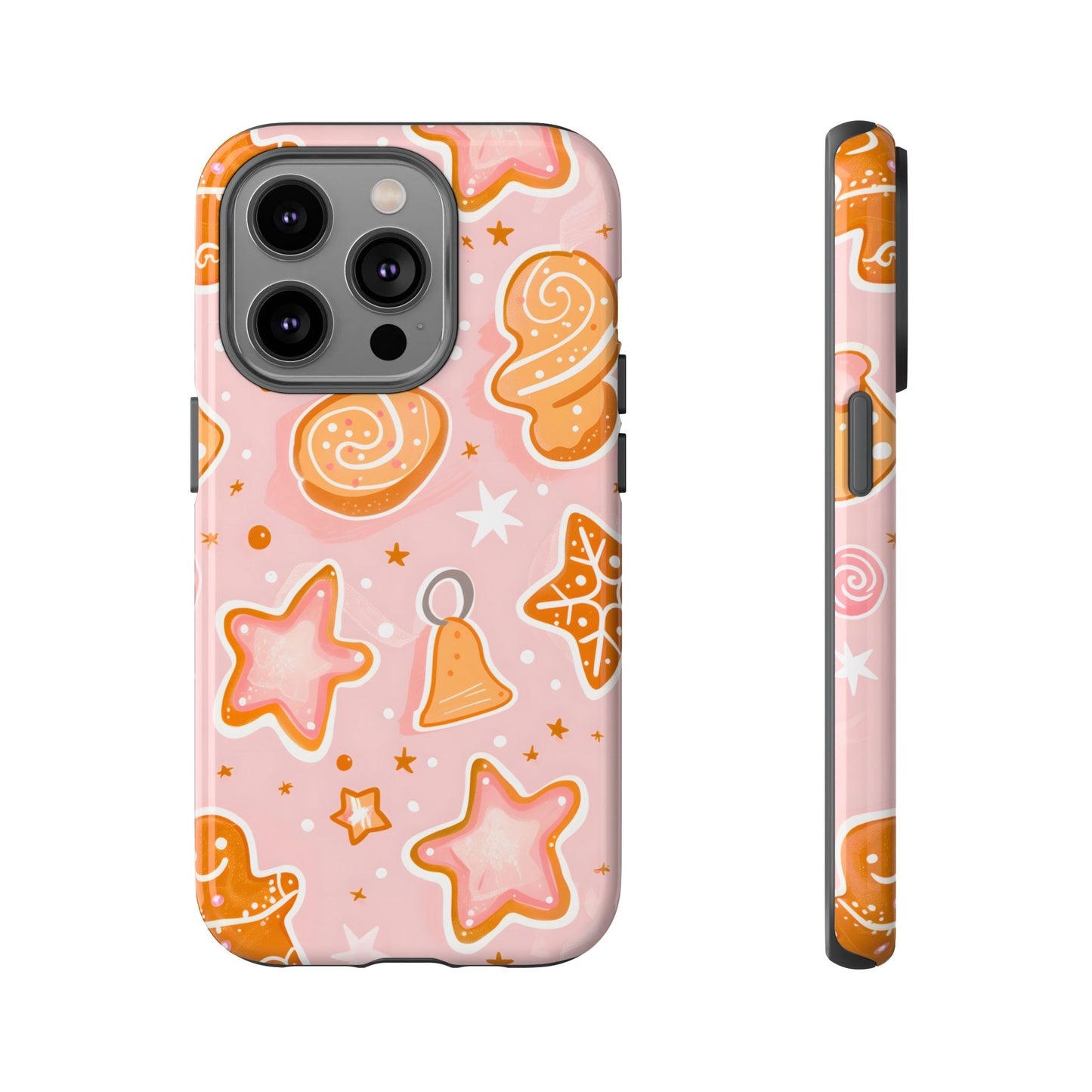 Gingerbread Sweet Stars – Tough Glossy iPhone Case