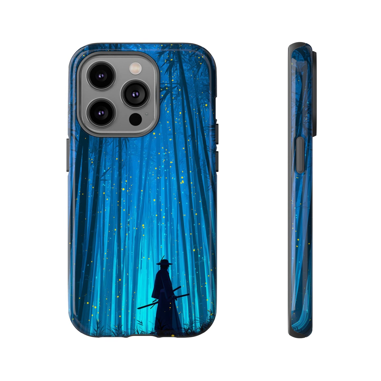 Shadowed Bamboo Sentinel – Tough Glossy iPhone Case