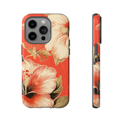 Golden Hibiscus – Tough Glossy iPhone Case