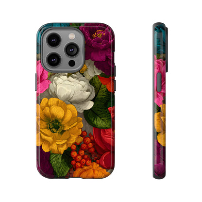 Midnight Bloom – Tough Glossy iPhone Case