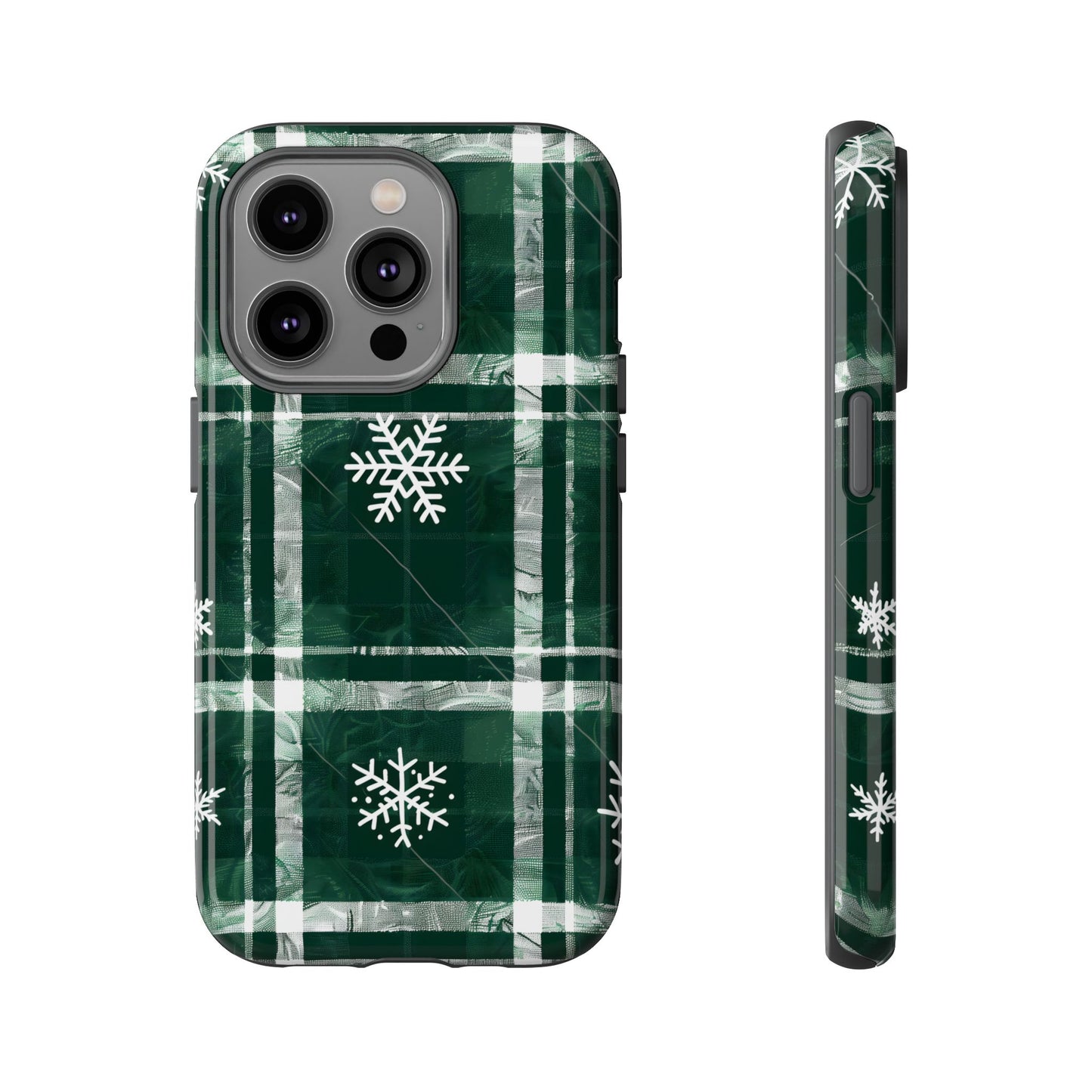 Frosted Tartan – Tough Glossy iPhone Case
