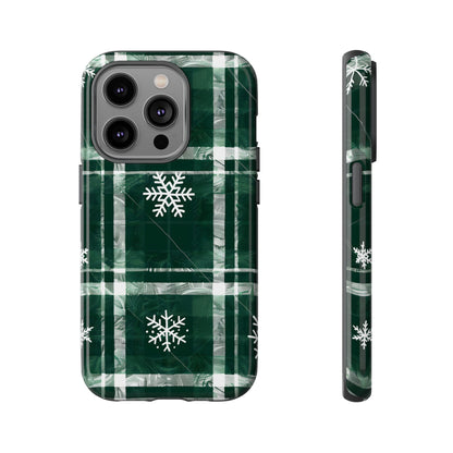 Frosted Tartan – Tough Glossy iPhone Case