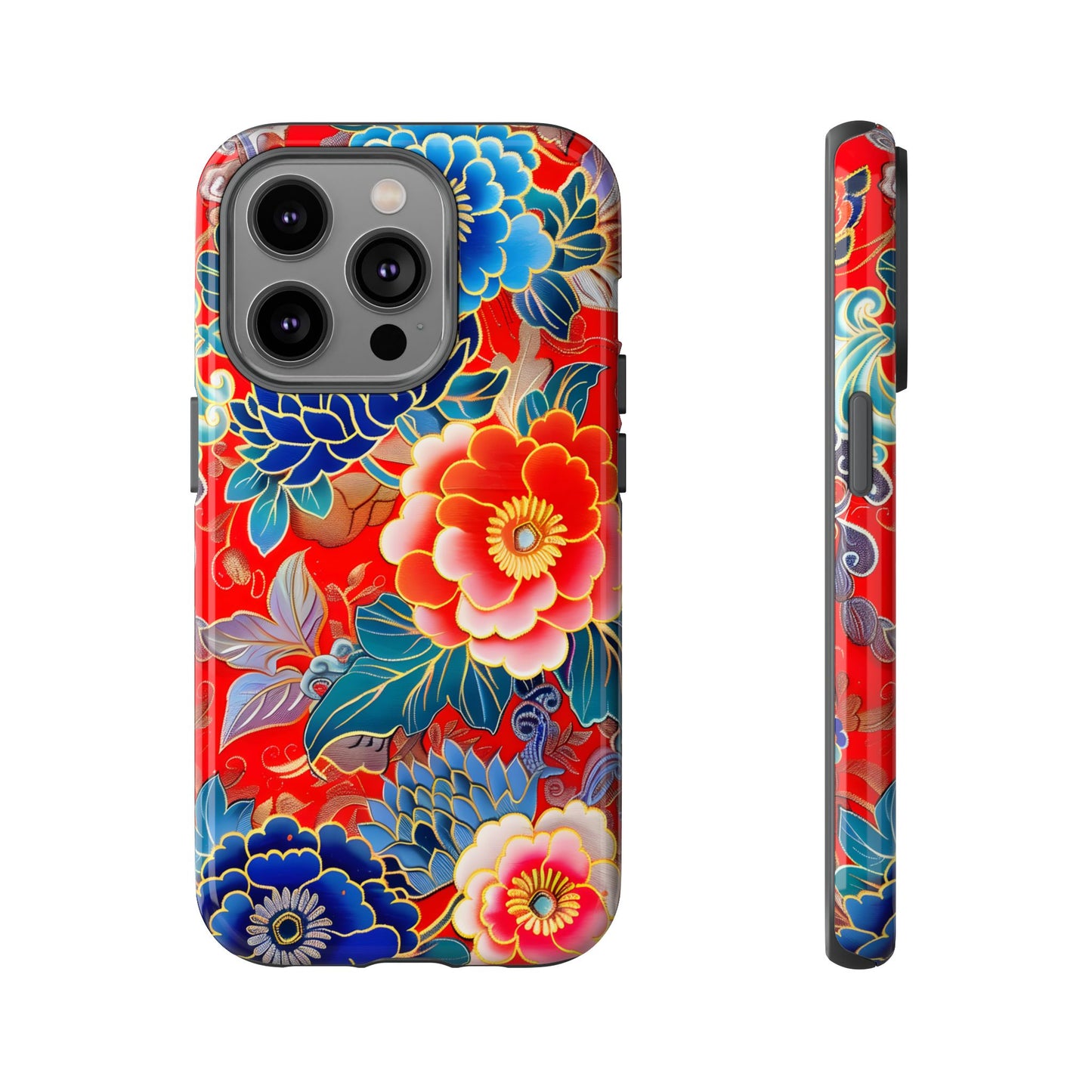 Oriental Blossom – Tough Glossy iPhone Case