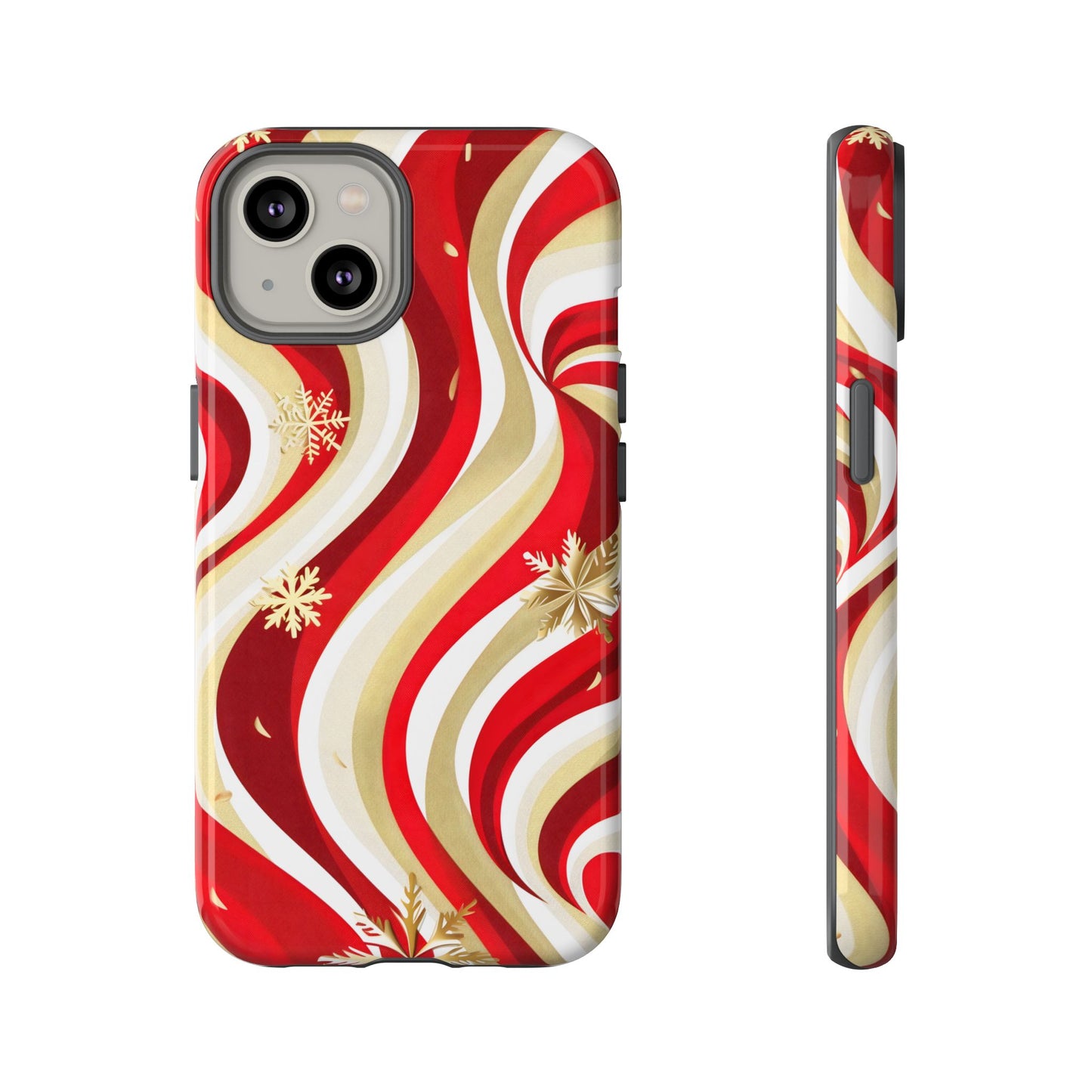 Peppermint Waves – Tough Glossy iPhone Case