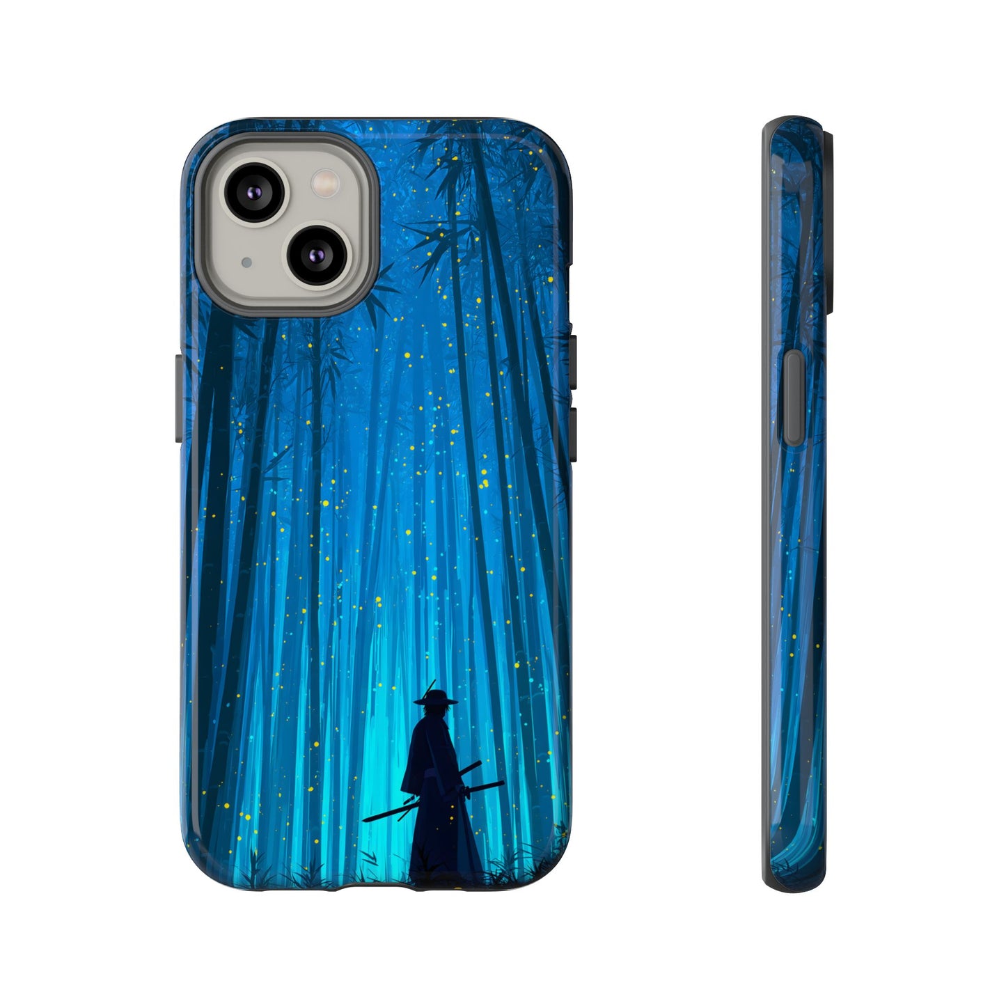 Shadowed Bamboo Sentinel – Tough Glossy iPhone Case