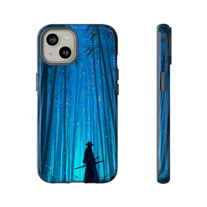 Shadowed Bamboo Sentinel – Tough Glossy iPhone Case