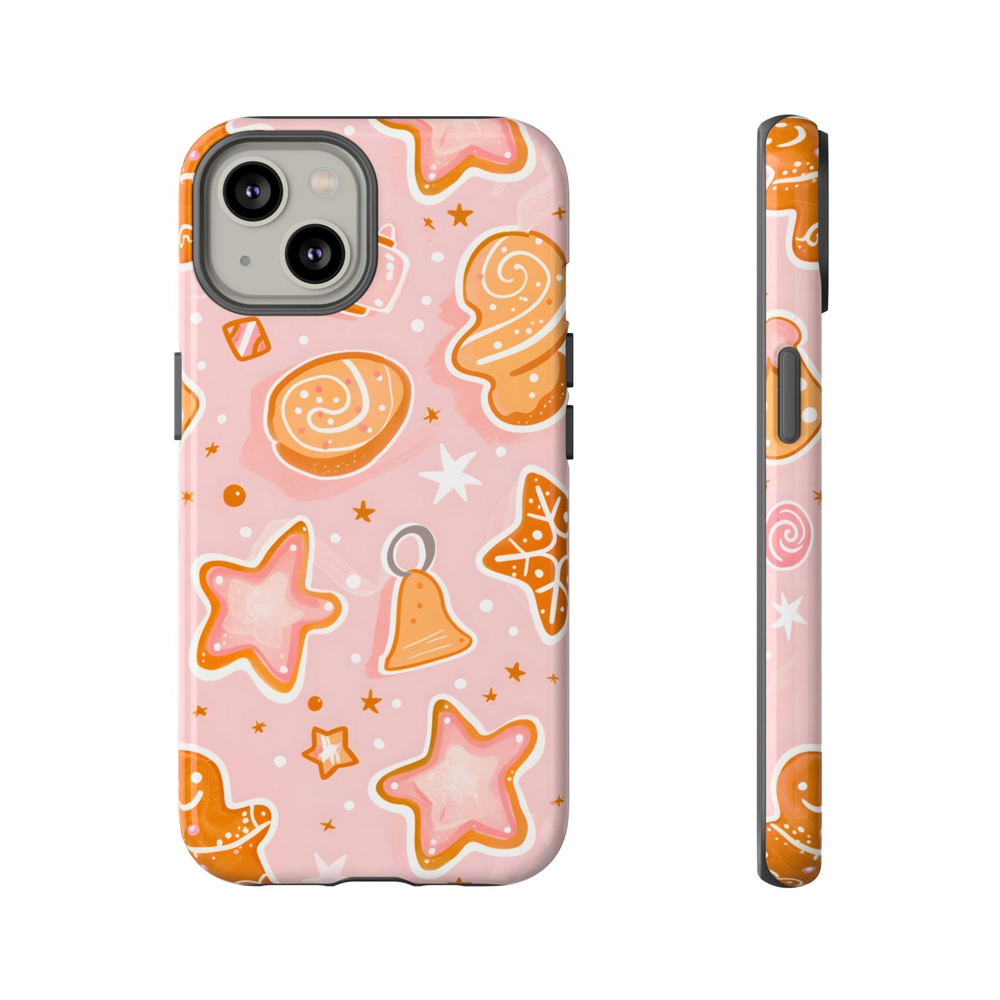 Gingerbread Sweet Stars – Tough Glossy iPhone Case