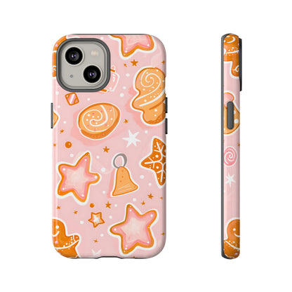 Gingerbread Sweet Stars – Tough Glossy iPhone Case