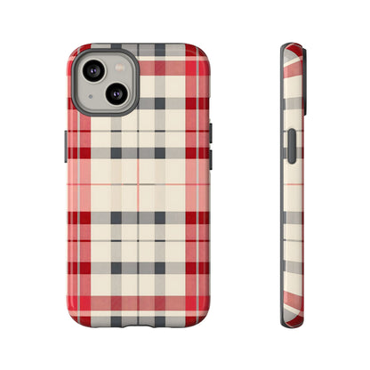 Winter Tartan Classic – Tough Glossy iPhone Case