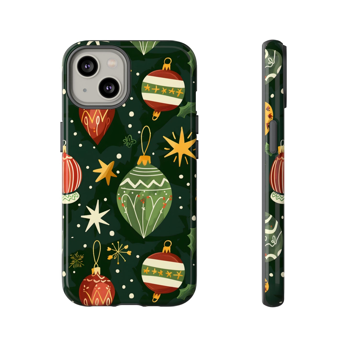Evergreen Ornament Magic – Tough Glossy iPhone Case