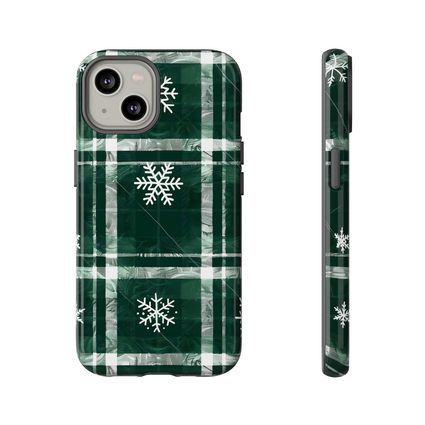 Frosted Tartan – Tough Glossy iPhone Case