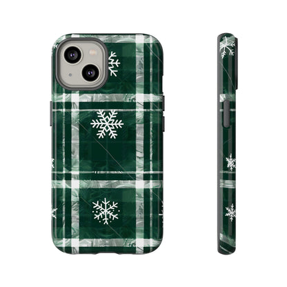 Frosted Tartan – Tough Glossy iPhone Case