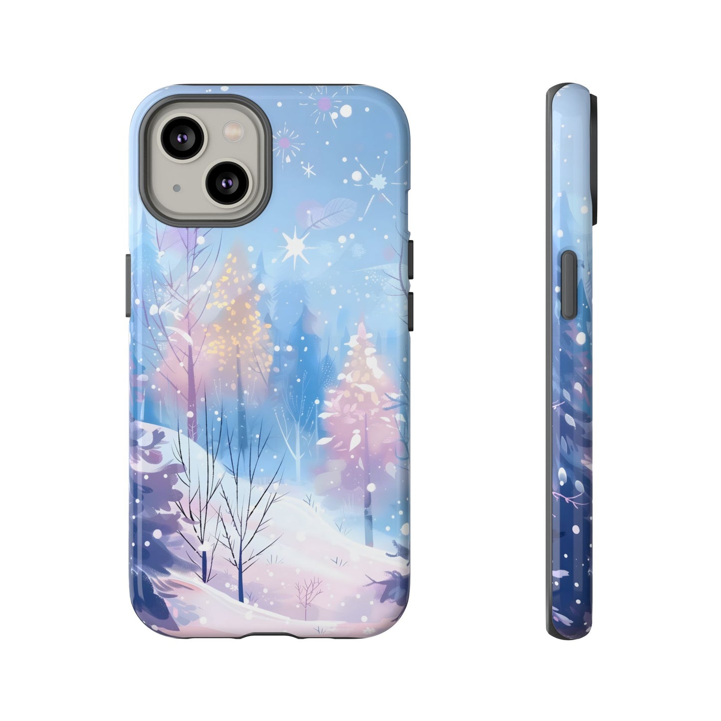 Frosted Winter Forest – Tough Glossy iPhone Case