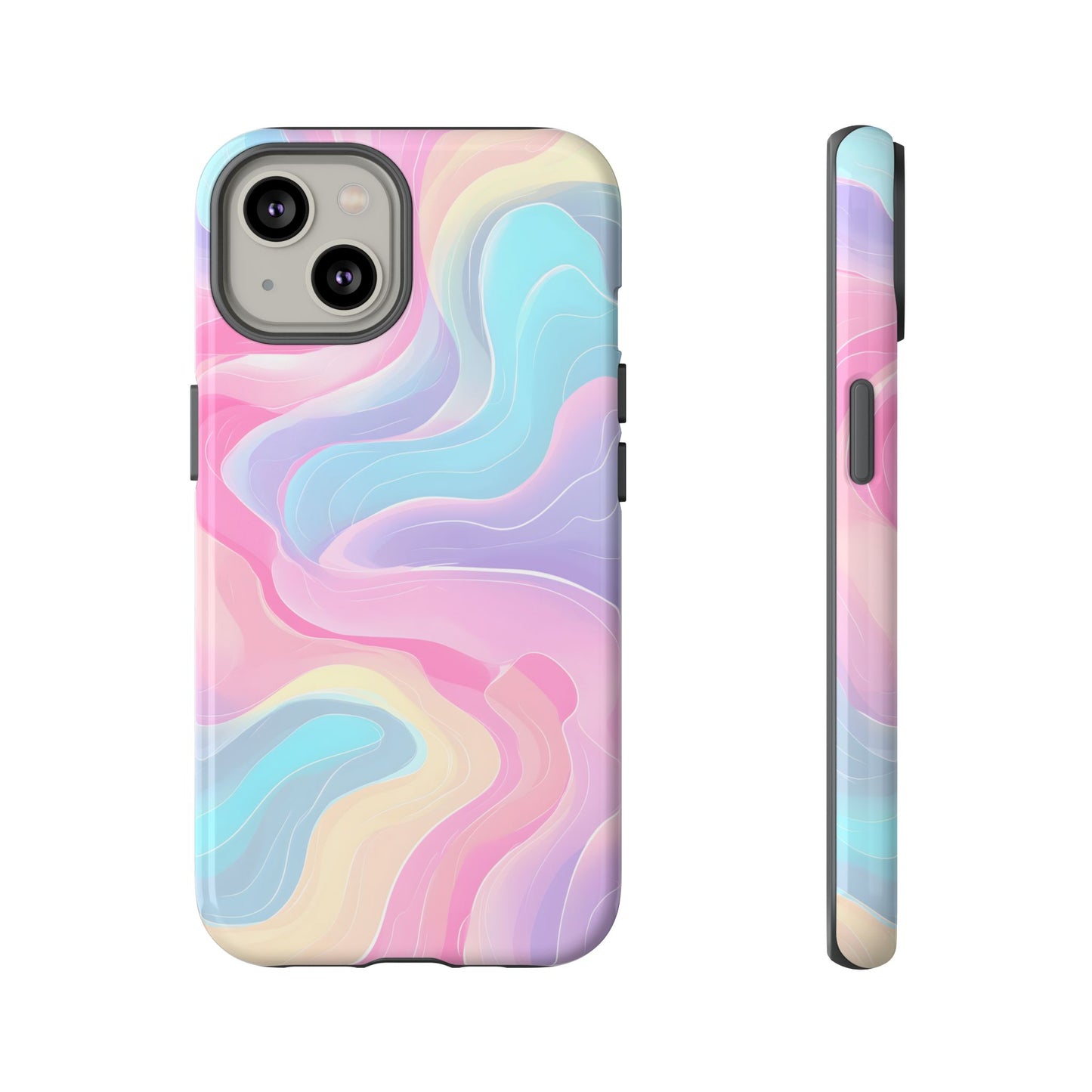 Pastel Mirage – Tough Glossy iPhone Case