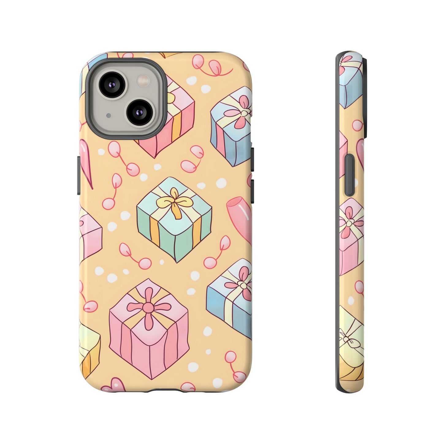Pastel Gift Delight – Tough Glossy iPhone Case