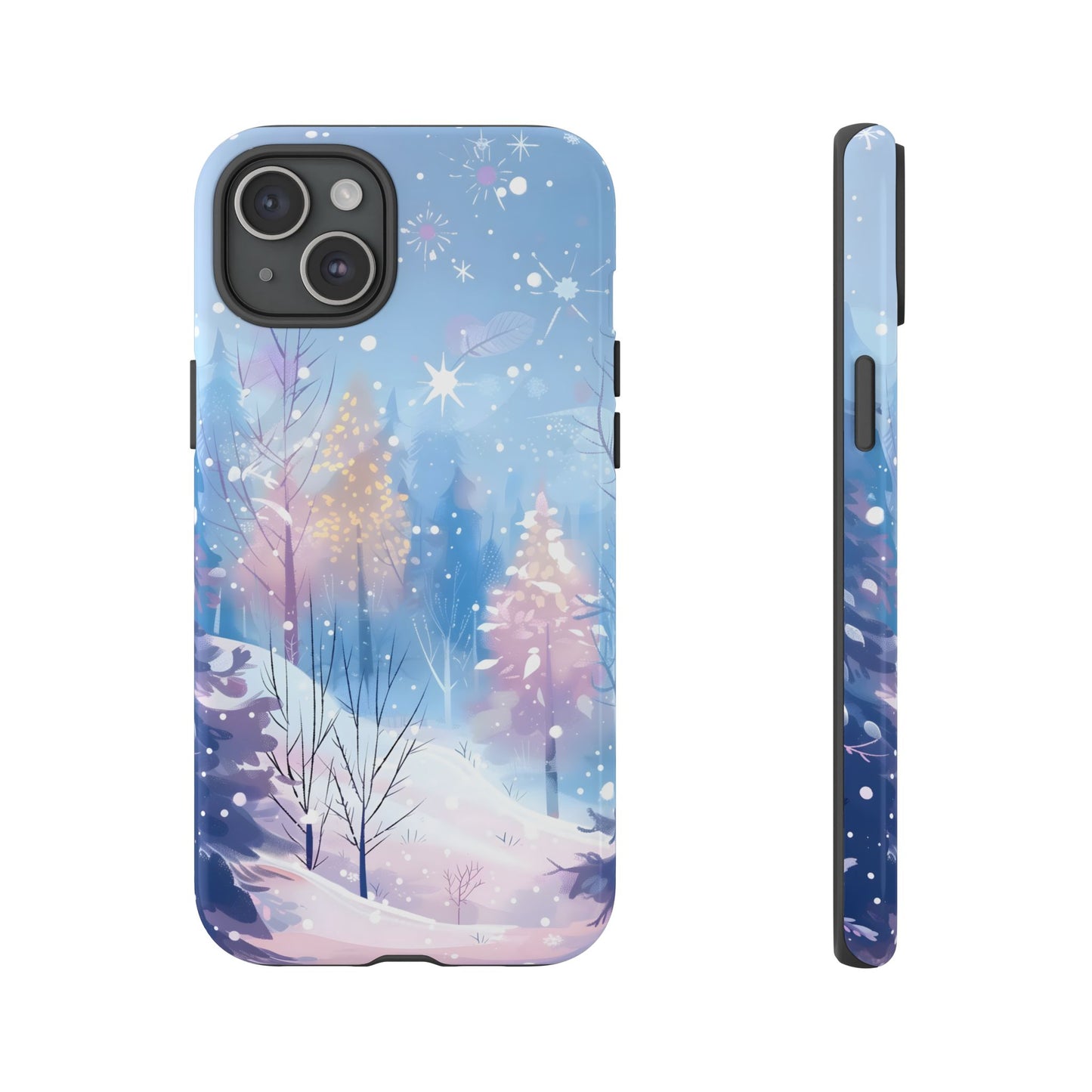 Frosted Winter Forest – Tough Glossy iPhone Case
