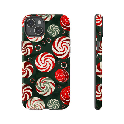 Peppermint Swirl Burst – Tough Glossy iPhone Case