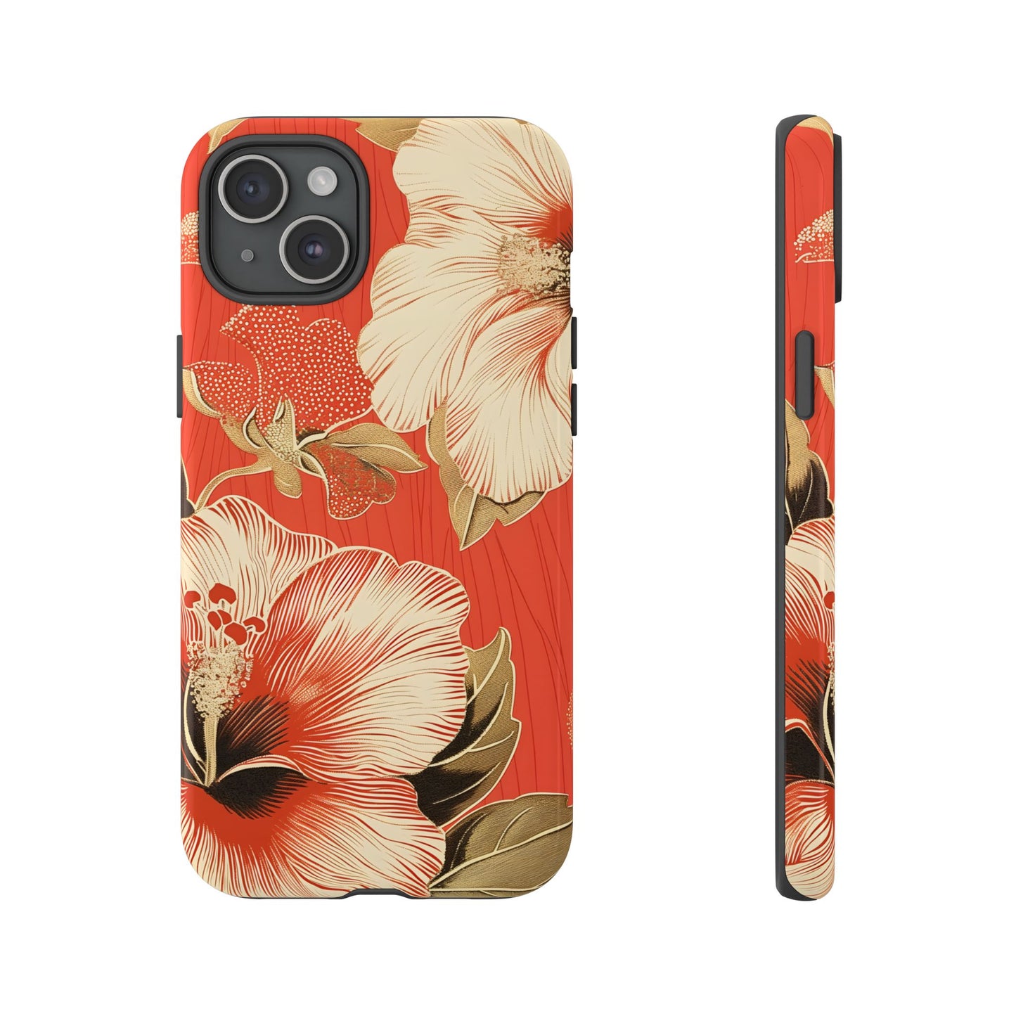 Golden Hibiscus – Tough Glossy iPhone Case