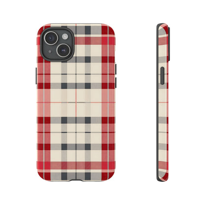 Winter Tartan Classic – Tough Glossy iPhone Case