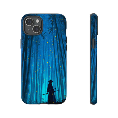 Shadowed Bamboo Sentinel – Tough Glossy iPhone Case