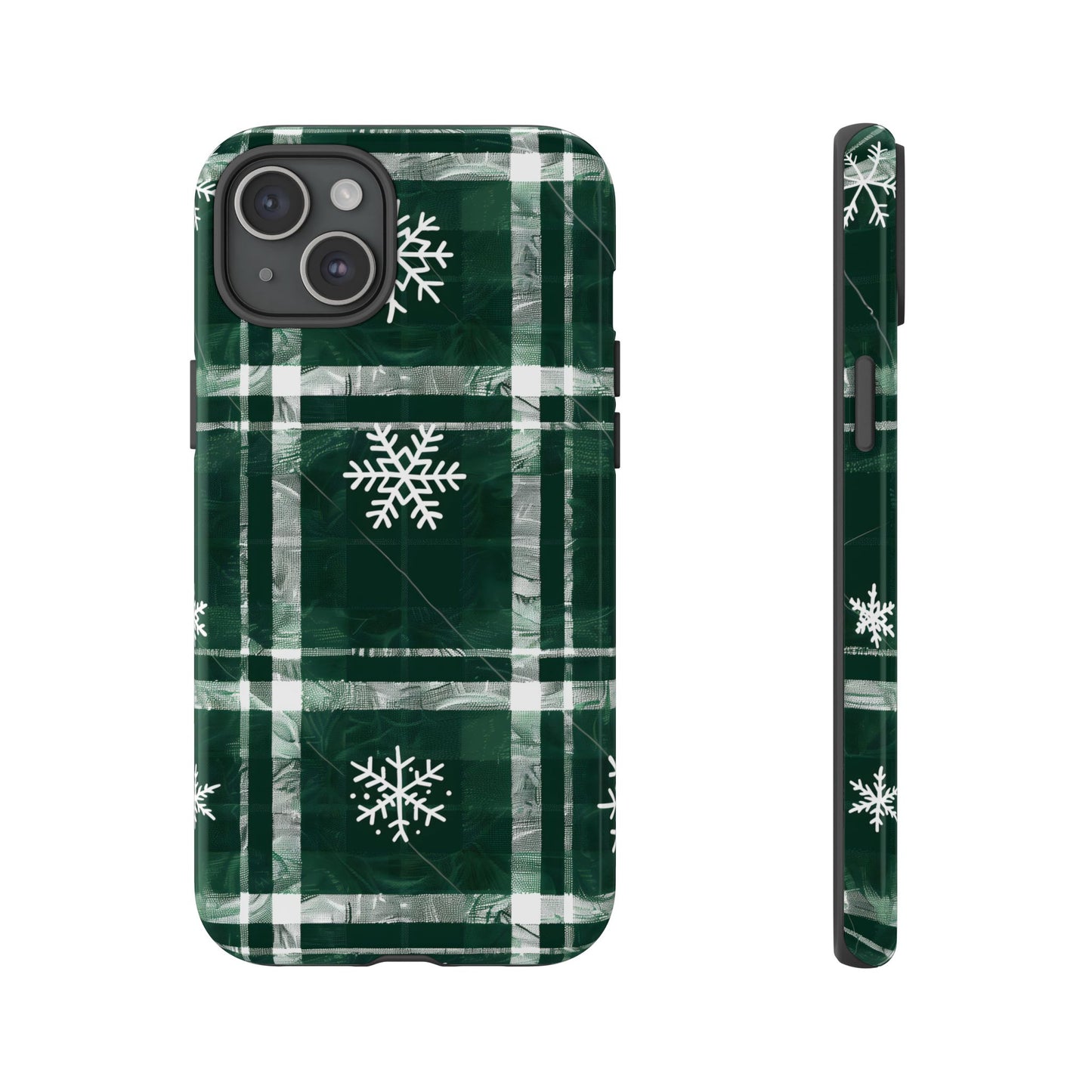 Frosted Tartan – Tough Glossy iPhone Case