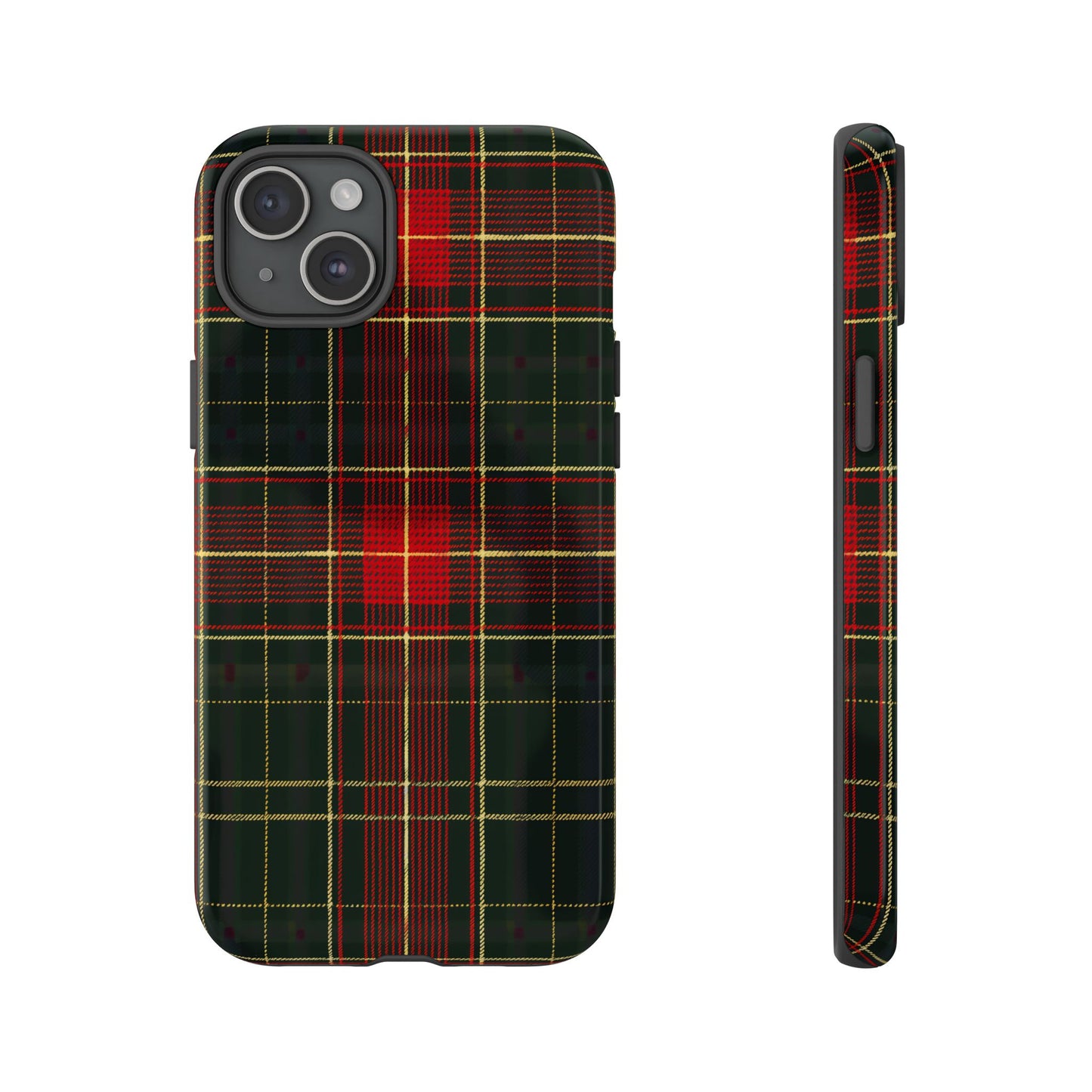 Classic Christmas Tartan – Tough Glossy iPhone Case